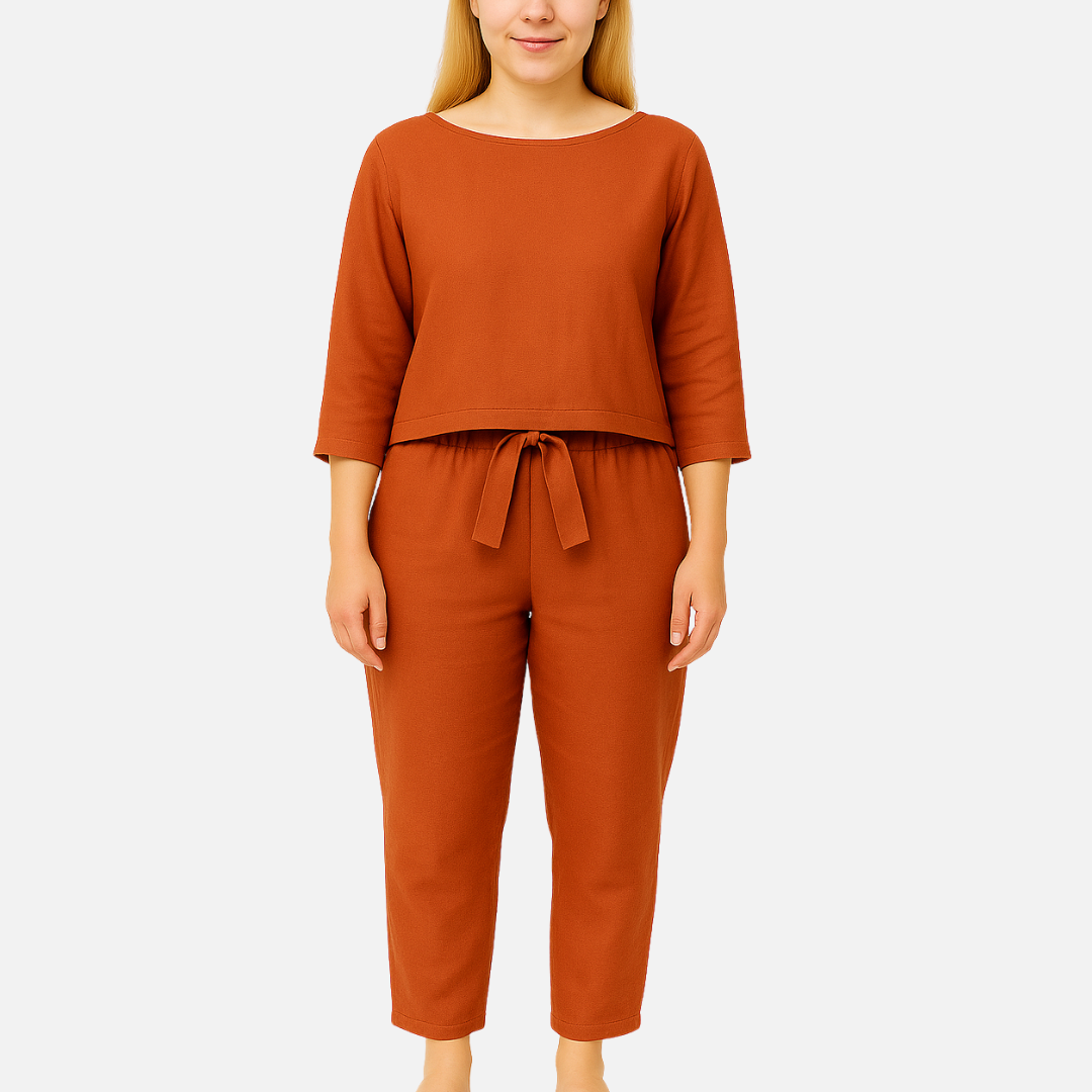 Linen Two Piece Outfit Set