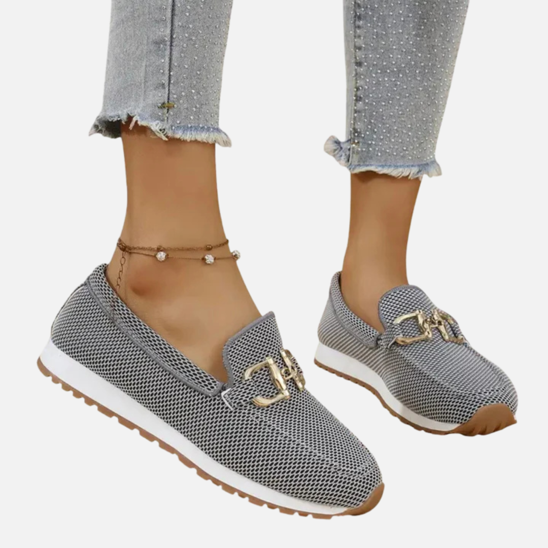 Women's Orthopedic Mesh Buckle Loafers