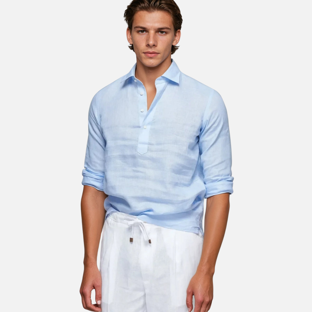 Men's Linen Long Sleeve Shirt