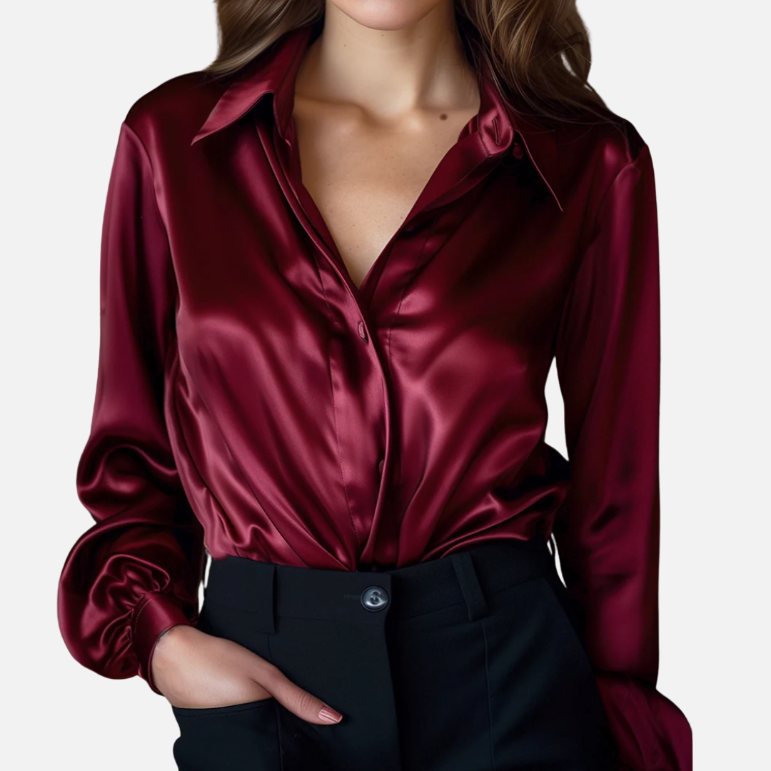 Women’s Elegant Satin Blouse