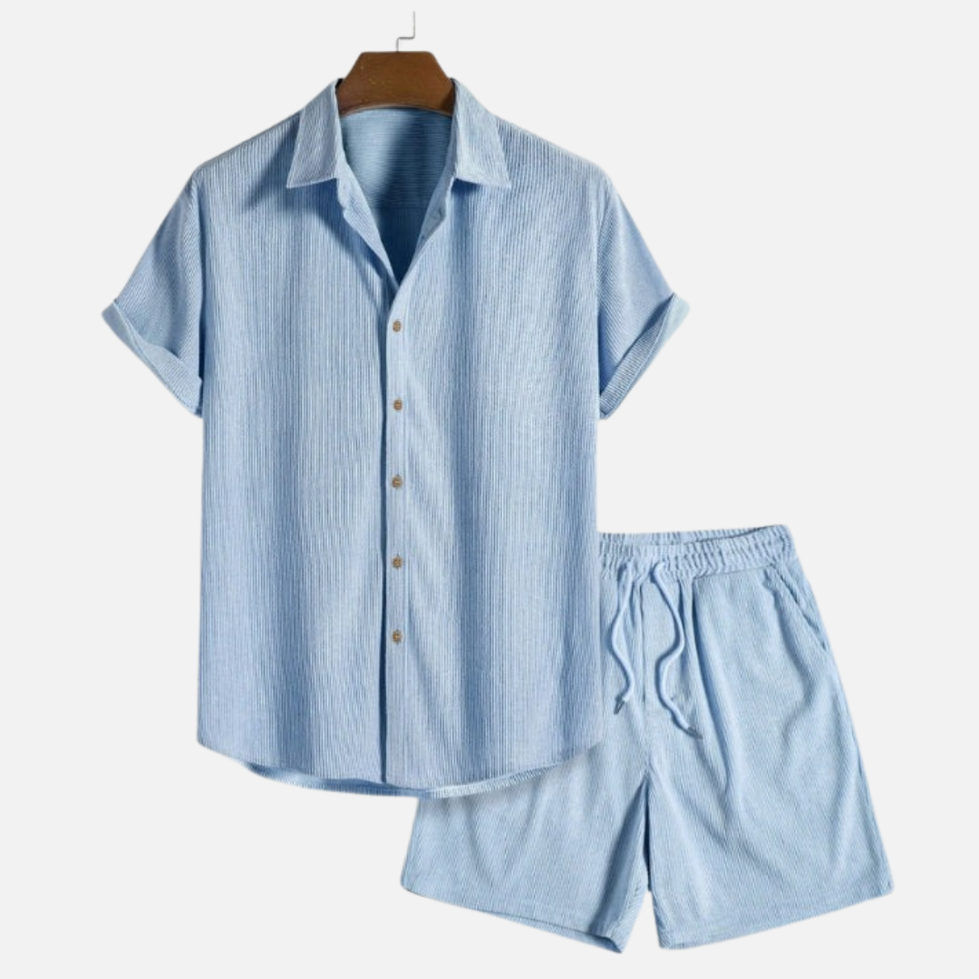 Men’s Two-Piece Linen Outfit Set