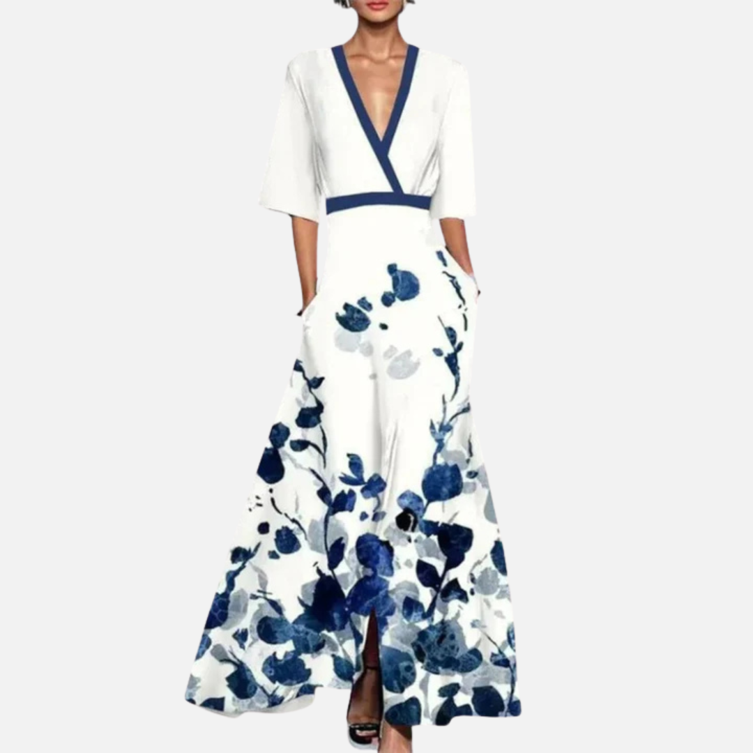 Women's Abstract Print Maxi Dress