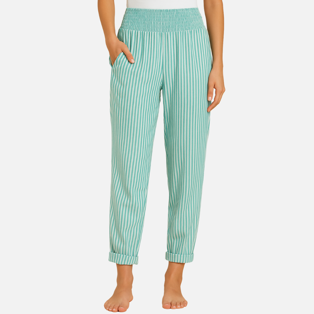 Long Linen Pants - Women's Breathable Pants