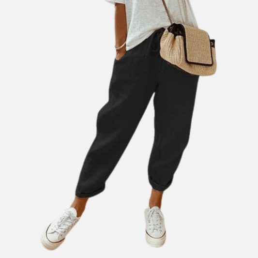 Women's Breathable Linen Jogger Pants