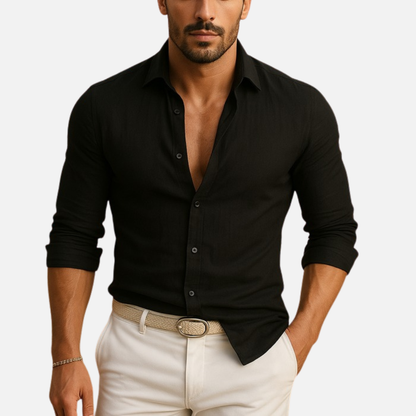 Men's Long Sleeve Slim-Fit Shirt