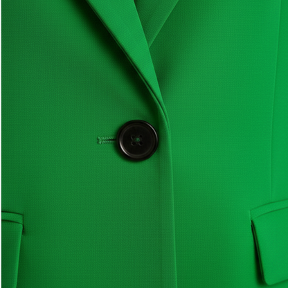 Women’s Casual Elegant Blazer - Tailored Single-Button Jacket