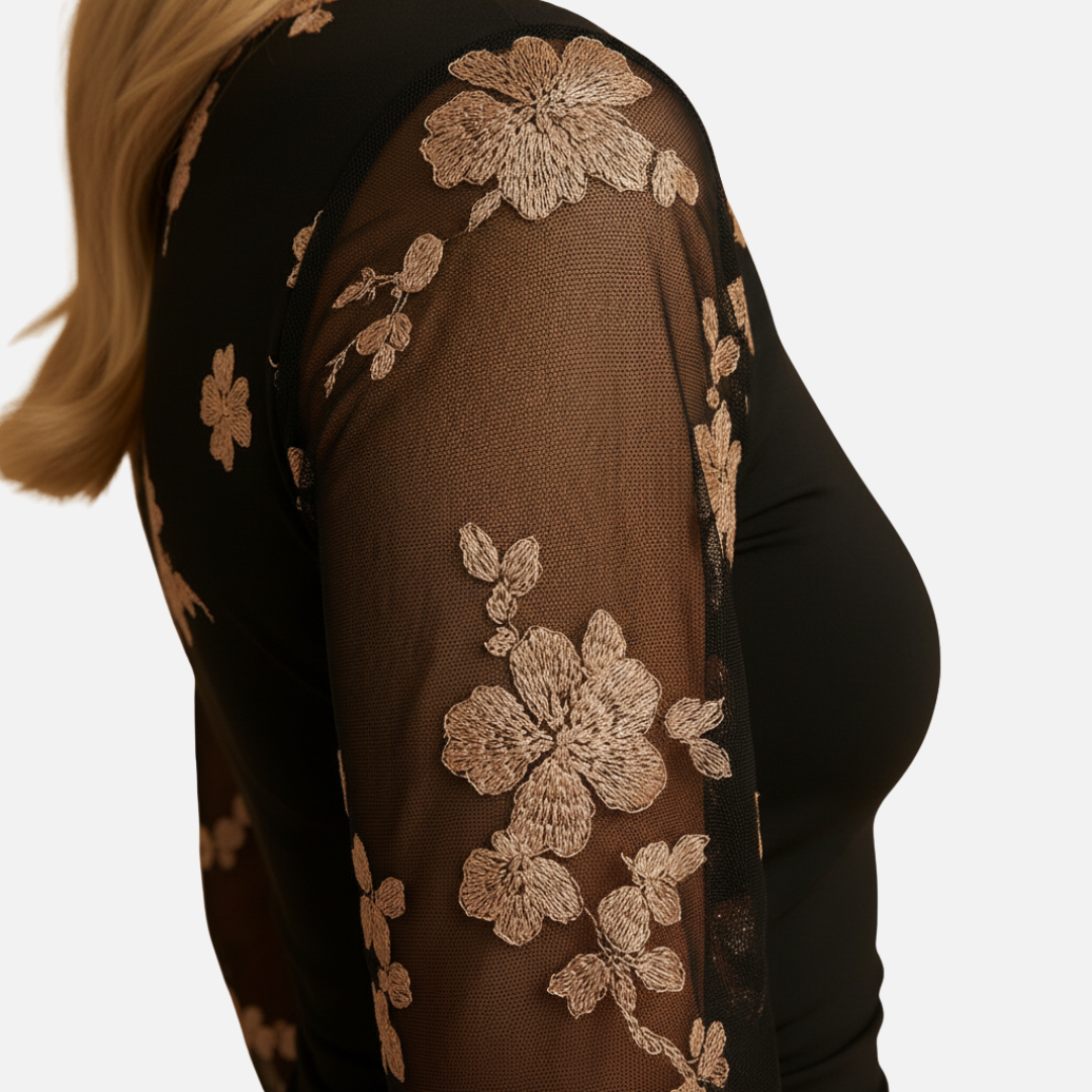 Women’s V-Neck Wrap Top – Long Sleeve Satin Slim Fit Shirt