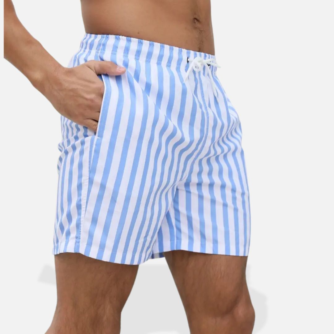 Elara | Men's Classic Style Striped Swimming Shorts