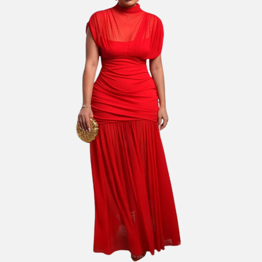 Women’s Elegant Mesh Evening Dress