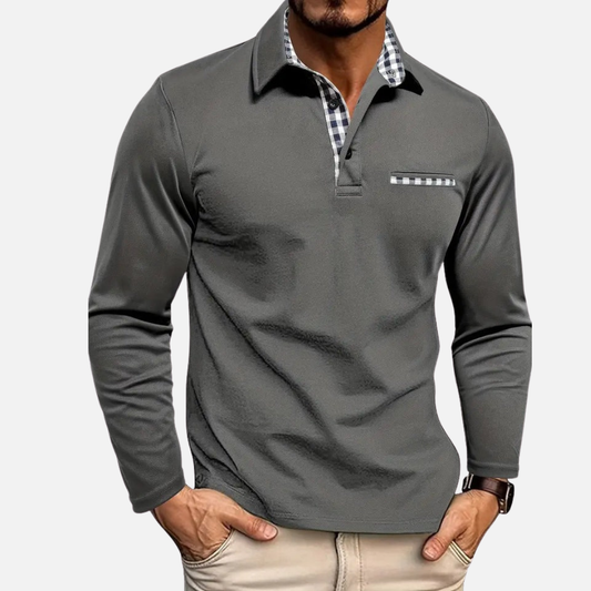 Men’s Long Sleeve Henley Shirt
