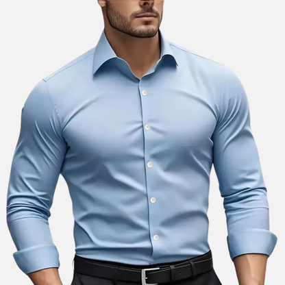 Men's Cotton Slim-Fit Shirt - Easy Iron