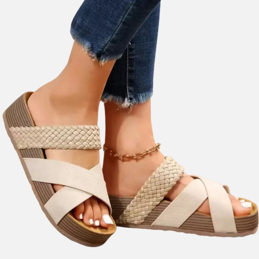 Women’s Braided Strap Platform Sandals Orthopedic