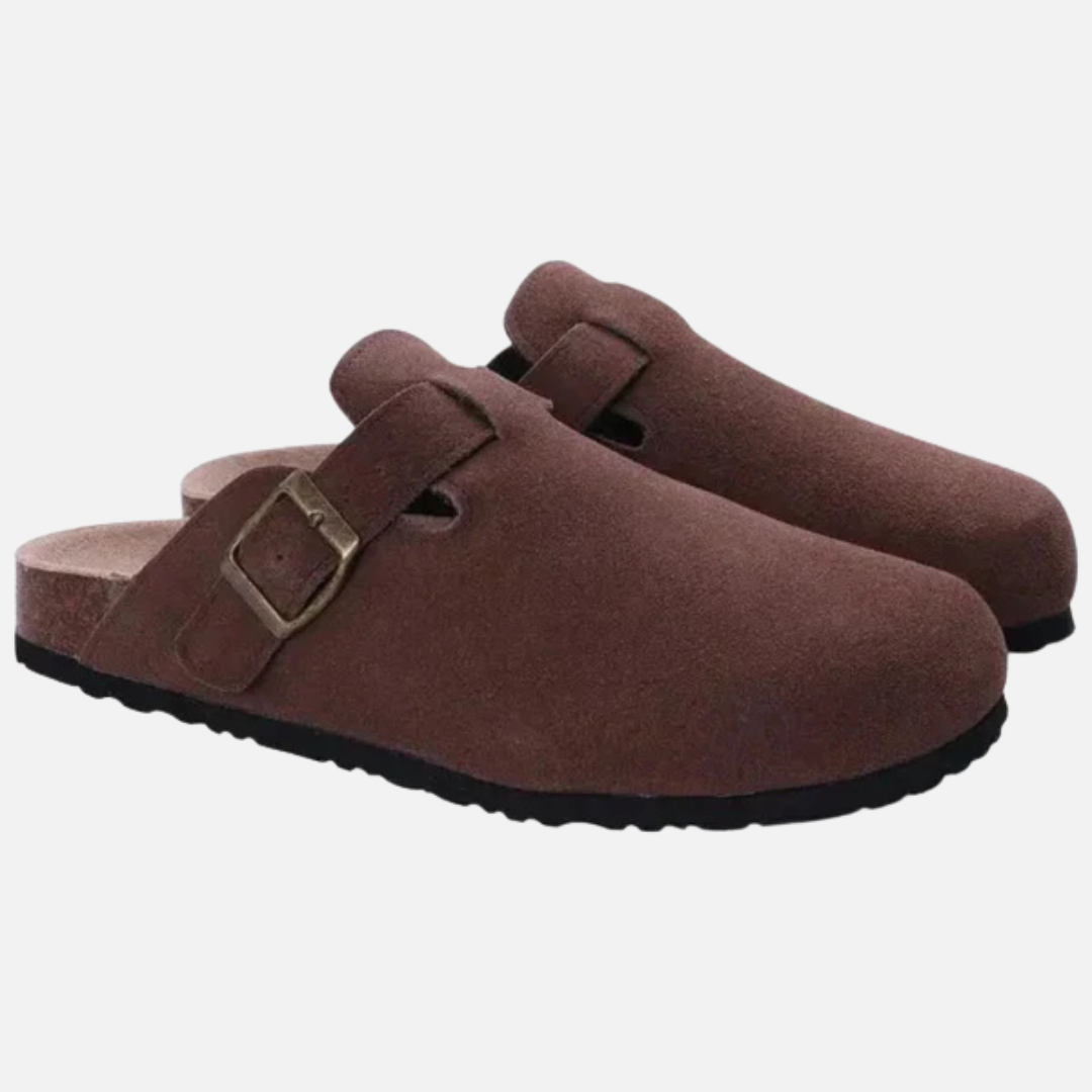 Men's Comfortable Suede Slip-On Clogs Mules