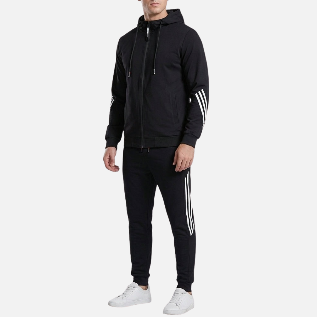 Men’s Athletic Tracksuit Set – Zip Hoodie & Joggers