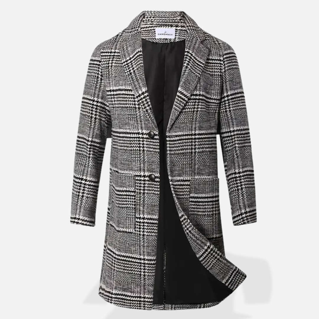 Elara | Men’s Classic Warm Long Jacket