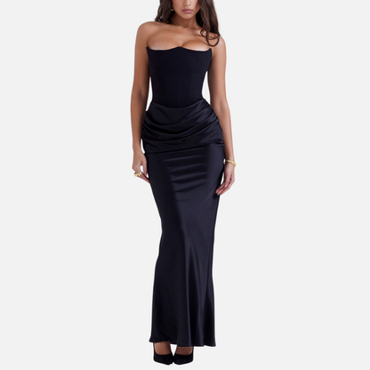 Strapless Maxi Dress for Women – Evening Dress