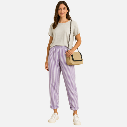 Long Linen Pants - Women's Breathable Pants