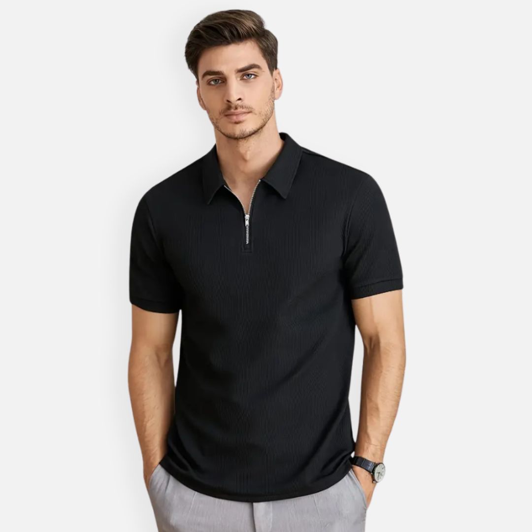 Elara | Men’s Half-Zip Short Sleeve Polo