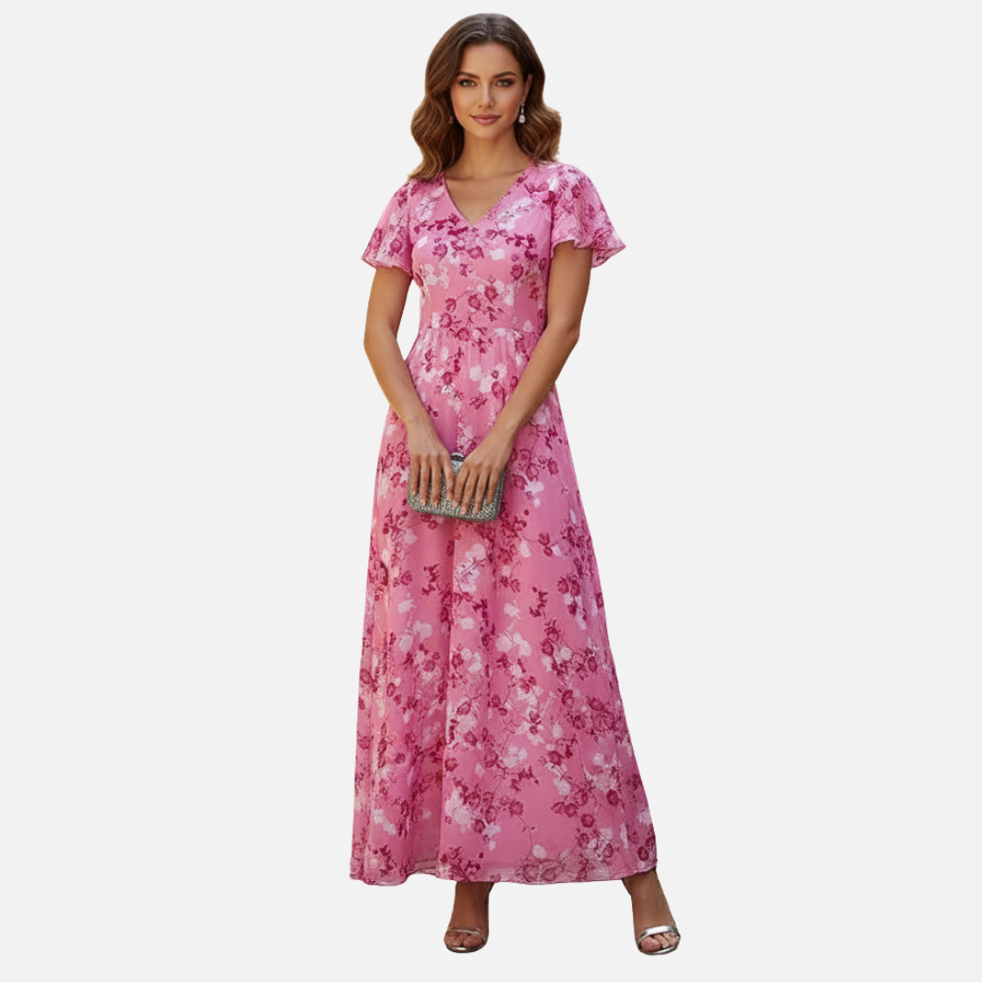 Women’s Elegant Floral Maxi Dress