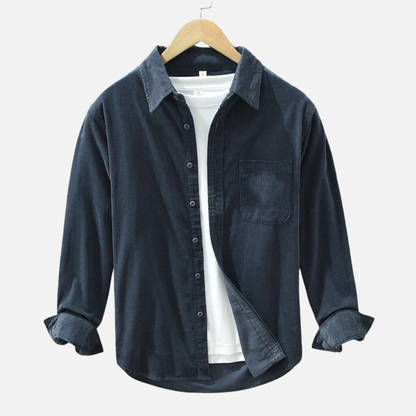 Men's Corduroy Button-Down Shirt