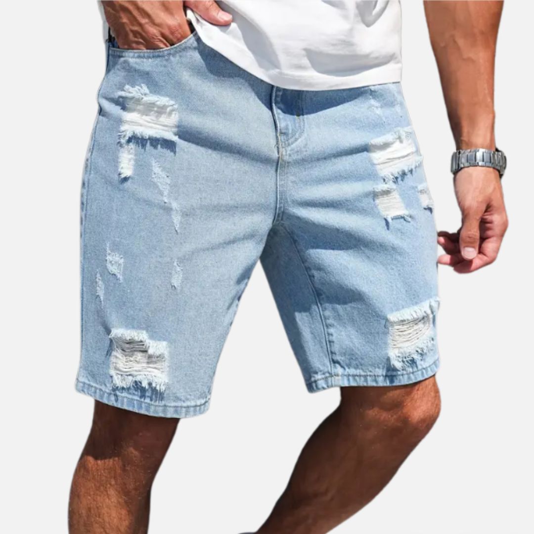 Elara | Men’s Classic Stretch Denim Shorts