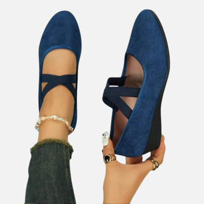 Women's Suede Strap Wedge Sandals