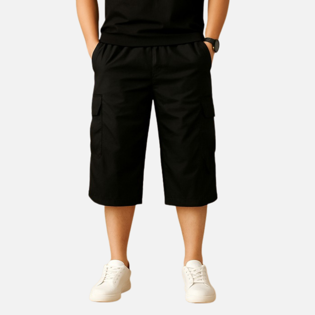 Men's 3/4 Cargo Shorts - Multi-Pocket