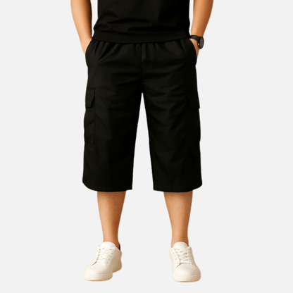 Men's 3/4 Cargo Shorts - Multi-Pocket