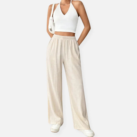 Elara | Women’s Wide Linen Pants