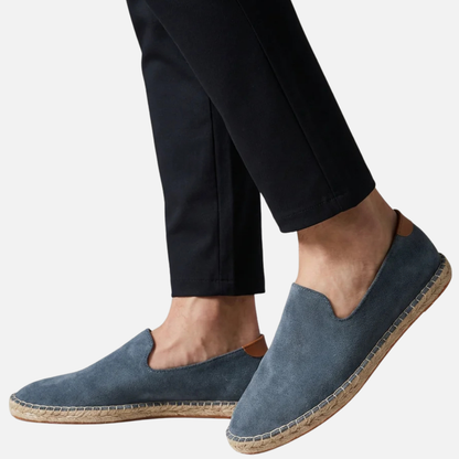 Men's Suede Espadrille Slip-On Loafers