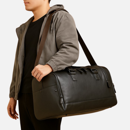 Men's Leather Duffel Bag - Large Travel Bag