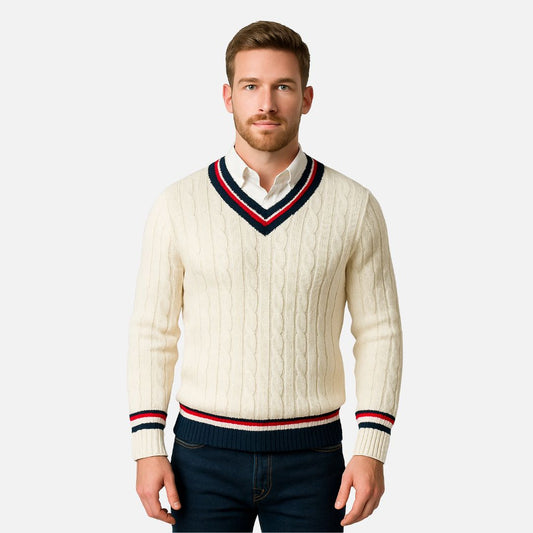 Men's Knitted Sweater - Casual Pullover