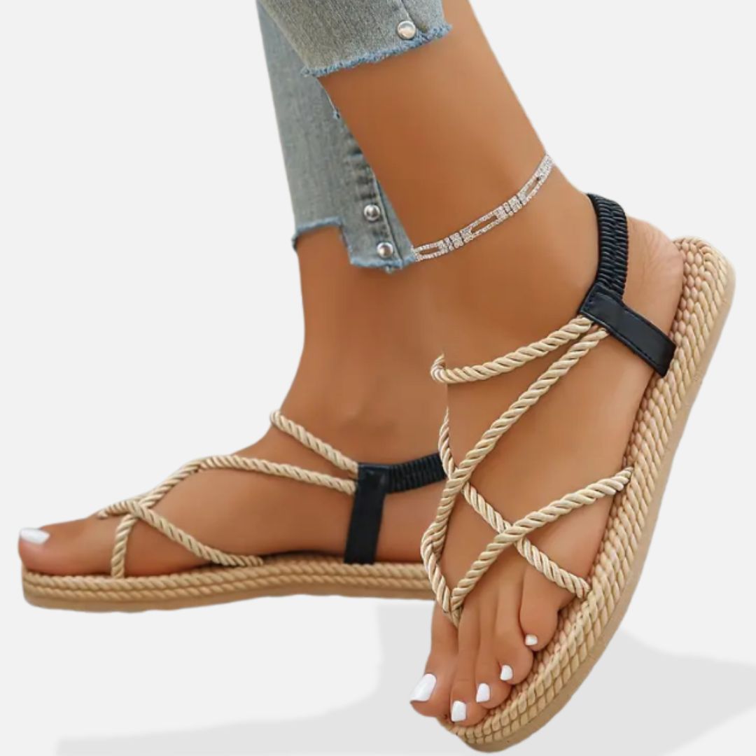 Elara | Luxury Women’s Slippers with Rope Detail