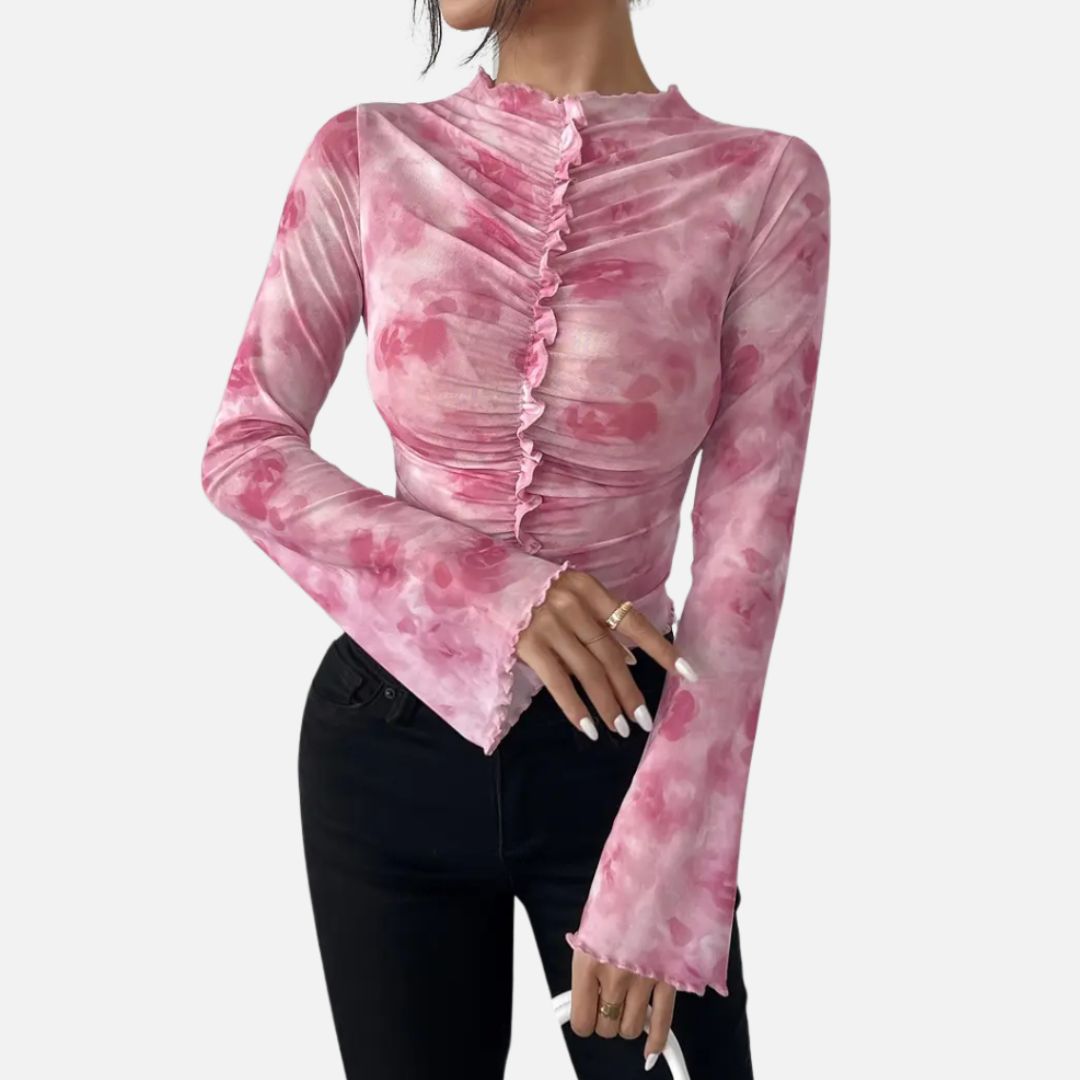 Elara | Women’s Pink Tie-Dye T-Shirt