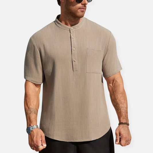 Elara | Men’s Button-Up Linen Shirt