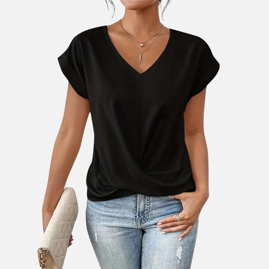 Margot | Women's V-Neck Front T-Shirt