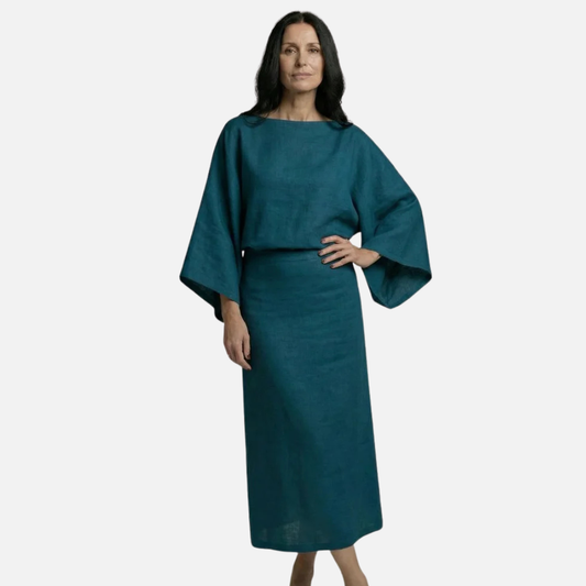 Charlotte | Linen Elegant Maxi Dress