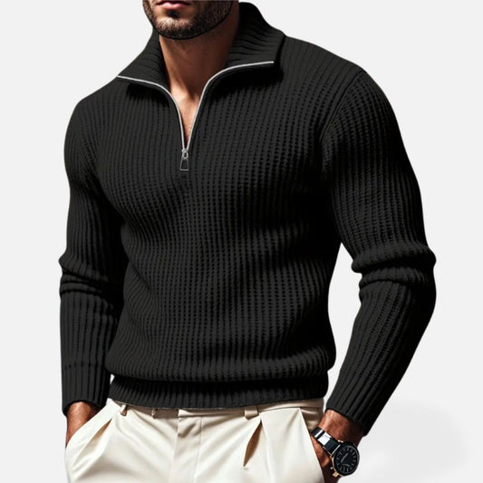 Elara | Men’s Knitted Half-Zip Sweater