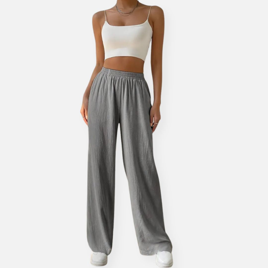 Elara | Women's Trending Wide Linen Pants