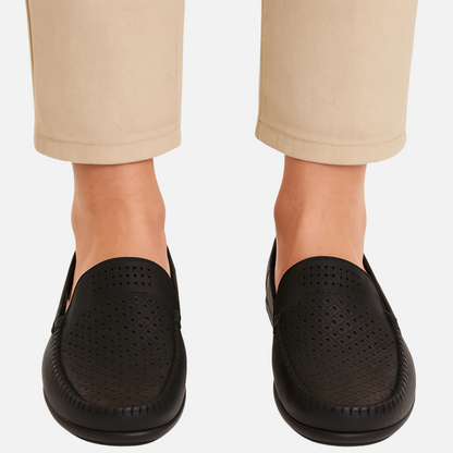 Men’s Leather Loafers – Breathable Lightweight Shoes