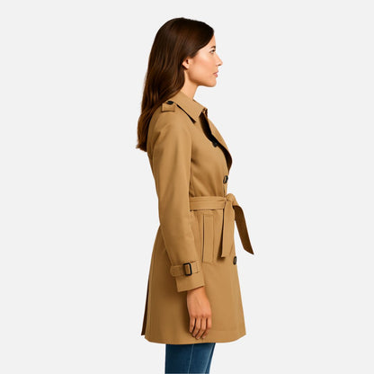 Women's Trenchcoat Jacket - Elegant Belted Jacket