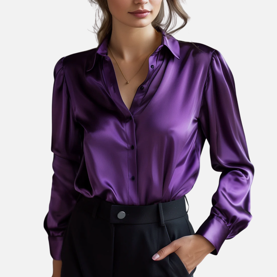 Women’s Elegant Satin Blouse