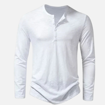 Lucas | Men's Long Sleeve Henley Shirt