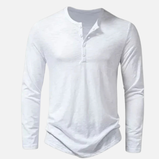 Lucas | Long Sleeve Henley T-Shirt