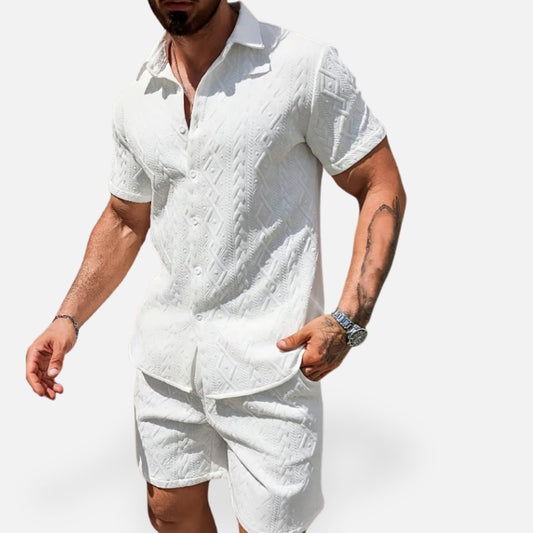 Elara | Men's Sportive Linen Buttoned Up Shirt