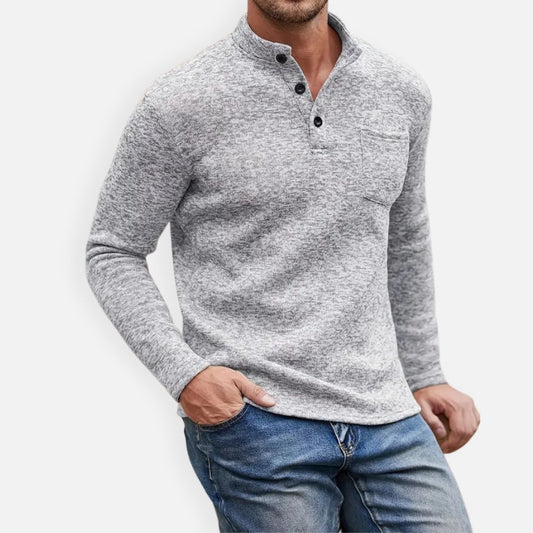 Elara | Men’s Sweater with Buttons