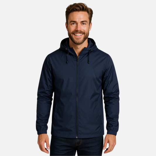 Men’s Jacket – Lightweight Windbreaker with Hood