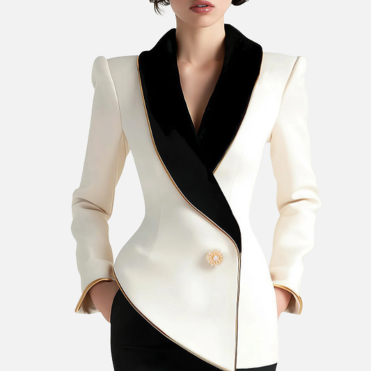 Women's Asymmetric Tailored Blazer Jacket