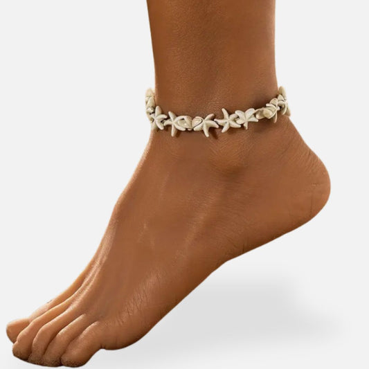 Elara | Women's Beach Style Shell Anklet Ankle Bracelet