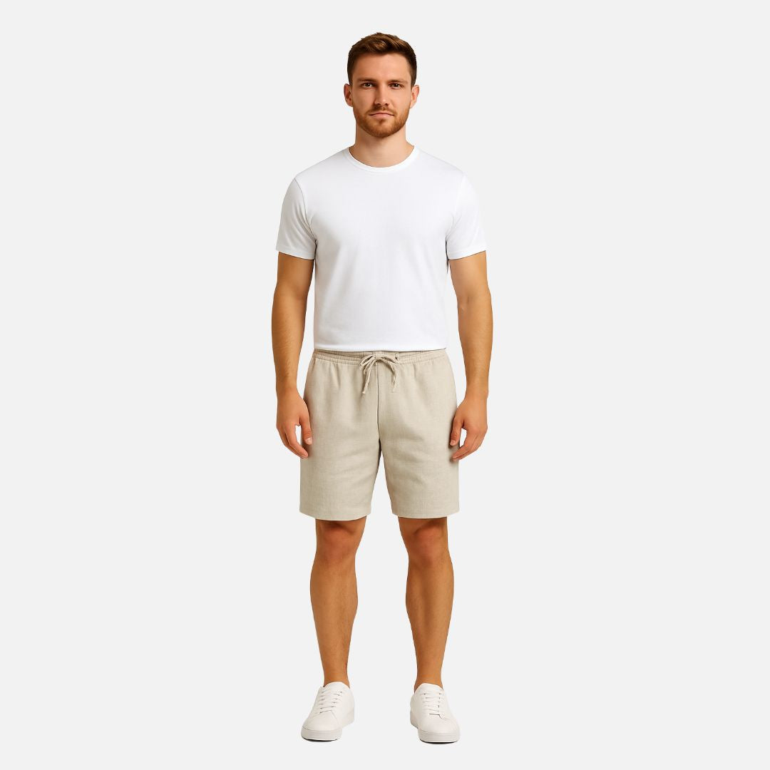Men's Linen Shorts - Breathable Short Pants